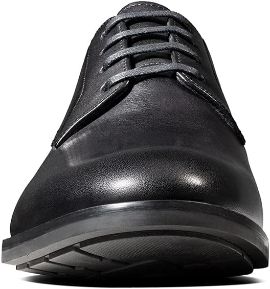 Clarks Herren Howard Walk Oxford 39.5 EU Schwarzes Dunkelschwarzes Leder, 39.5 EU Schwarzes Dunkelsc