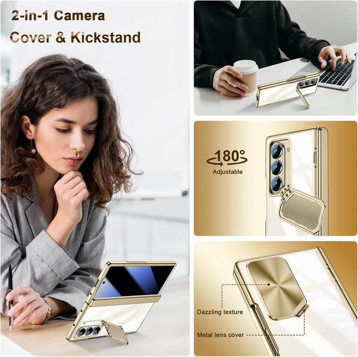 spoovcto für Samsung Galaxy Z Fold6 Fall: mit Anti-spy Privatsphäre Displayschutz, Built-in Kamera K