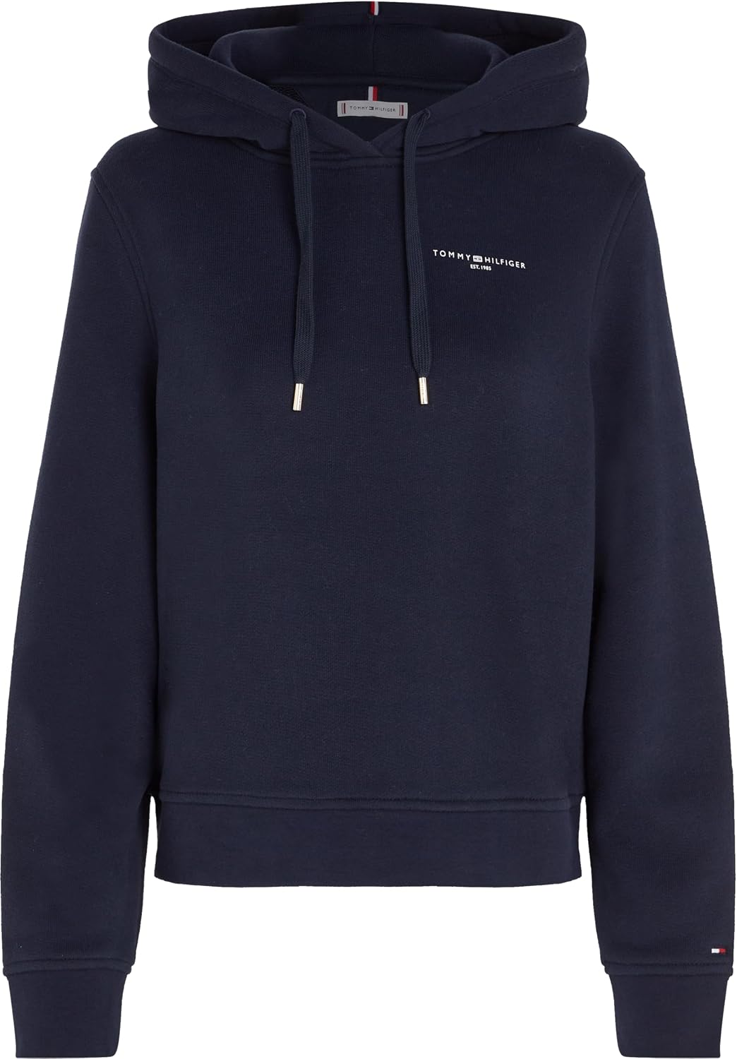 Tommy Hilfiger Damen Hoodie Logo Hoodie mit Kapuze XS Blau (Desert Sky), XS Blau (Desert Sky)