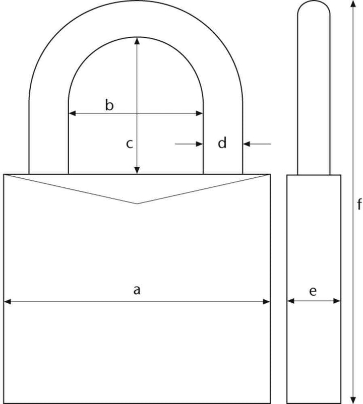 ABUS Vorhängeschloss 45/30 aus Messing - 4er Set - mit Präzisions-Stiftzylinder mit Pilzkopfstiften