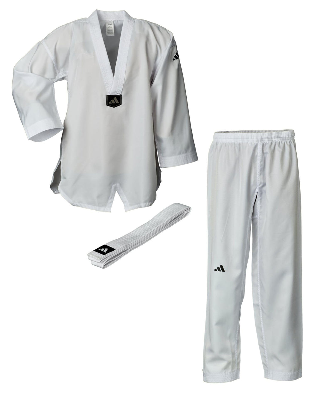 adidas Taekwondoanzug Beginner | Leichter Einsteiger Dobok für Kinder und Erwachsene | inklusive Gür