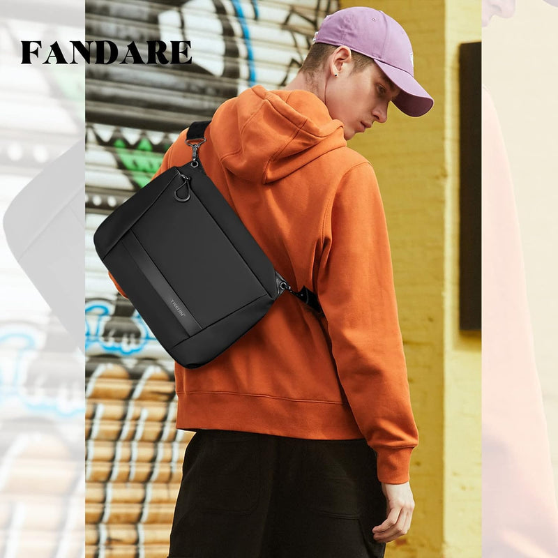 FANDARE Umhängetasche Herren Arbeitstasche Erweiterbar Messenger Bag Schultertasche Herrentasche Kur