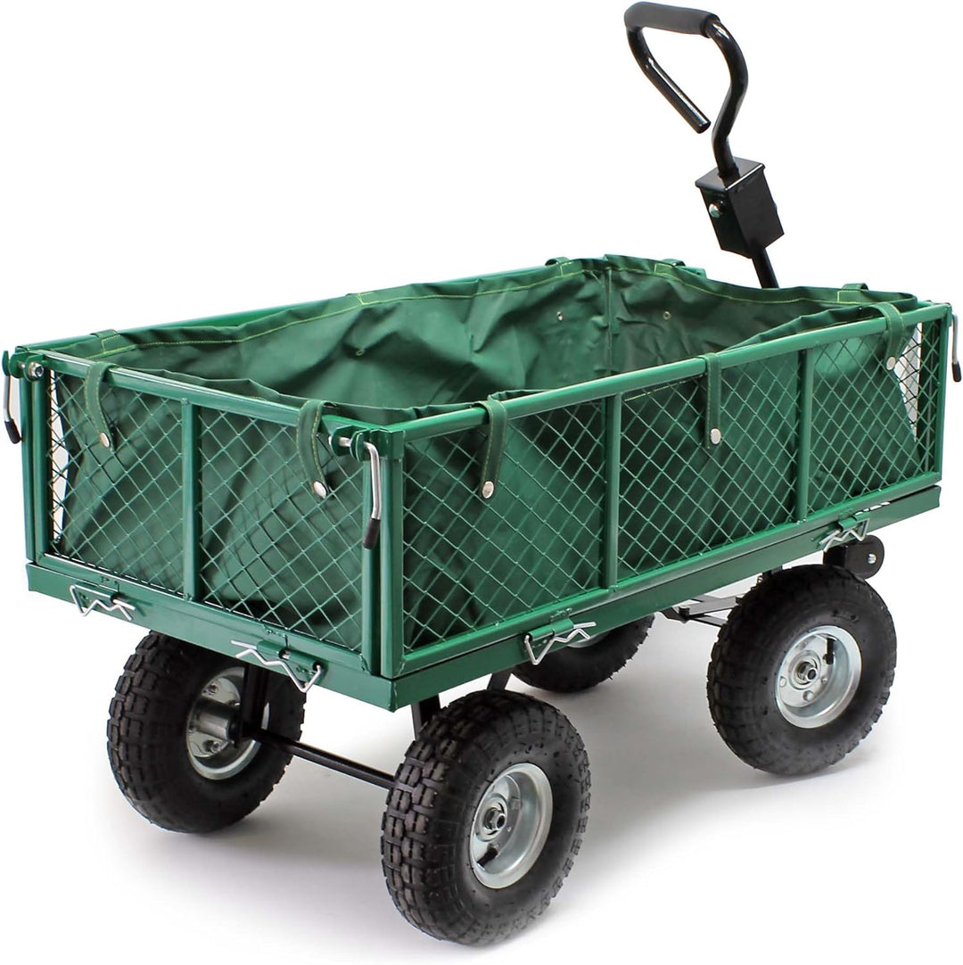 Transportwagen bis 300 kg mit Abnehmbarer Einlegeplane und Ablage