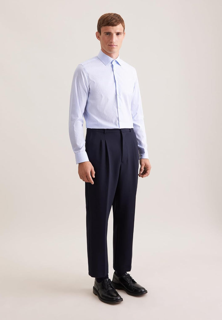 Seidensticker Herren Men Slim Longsleeve Cotton Hemd (1er Pack) 36 Hellblau, 36 Hellblau