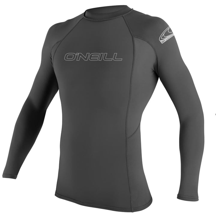 O'Neill Wetsuits Men's Basic Skins L/S Rash Guard Vest XS Graphite, XS Graphite