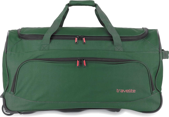 travelite 2-Rad Trolley Reisetasche Grösse L, Gepäck Serie BASICS FRESH: Weichgepäck Reisetasche mit