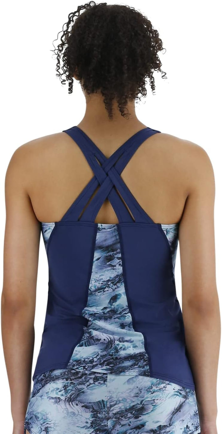 TYR Damen Solids Lola Tanktop Oberteil S Blau/Multi, S Blau/Multi