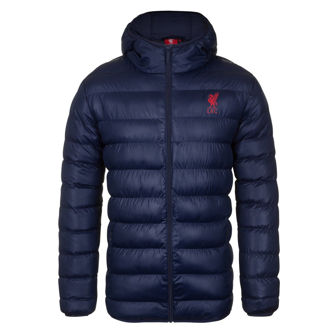Liverpool FC - Herren Winter-Steppjacke mit Kapuze - Offizielles Merchandise - Geschenk für Fussball