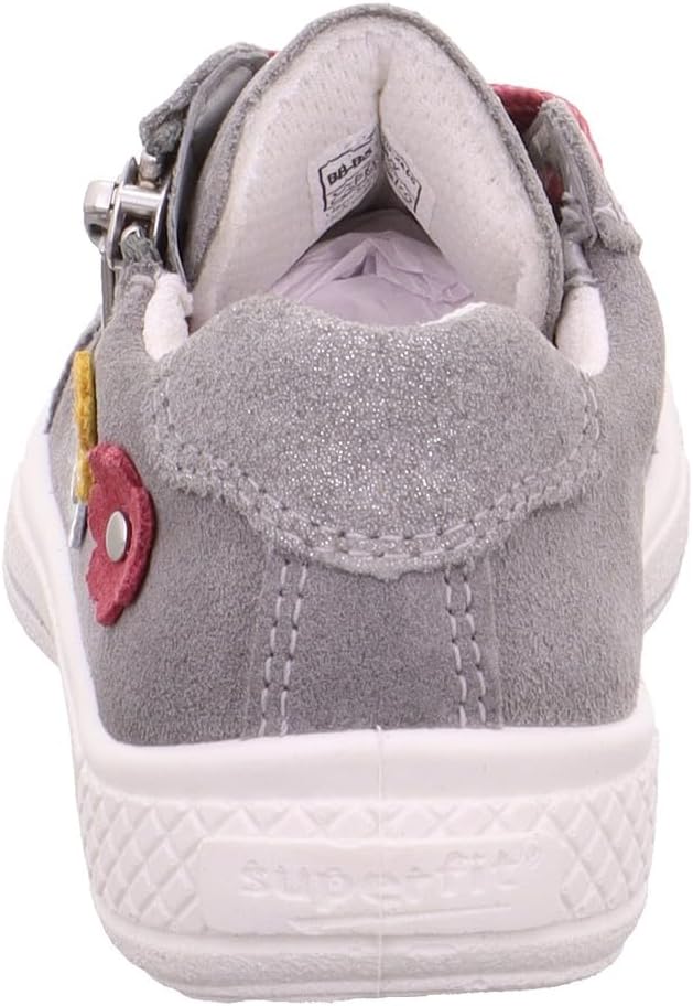 Superfit Mädchen Tensy Sneaker 29 EU Hellgrau 2500, 29 EU Hellgrau 2500