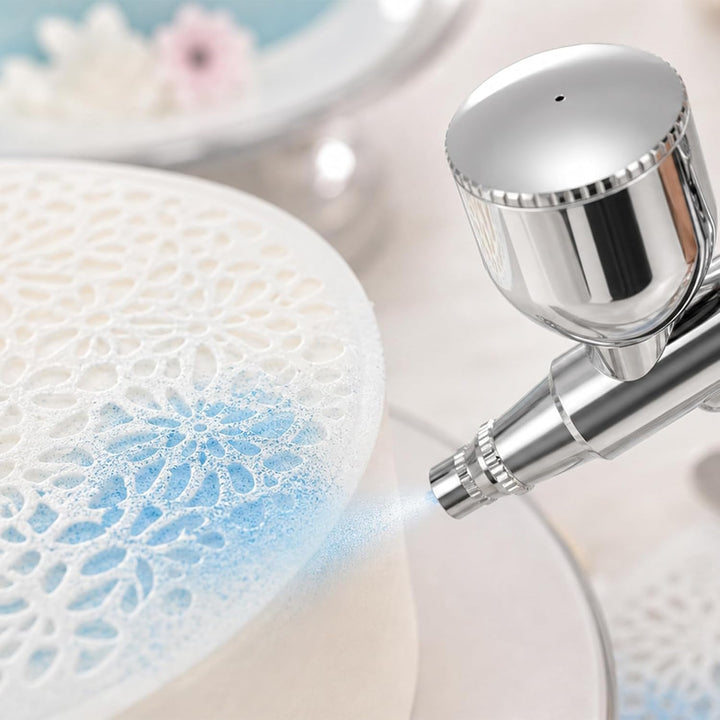Gocheer Airbrush Set AG131 – mit 3 Düsensätzen (Nadeln 0,2/0,3/0,5 mm, Farbbehälter mit 40/20/9 ml F