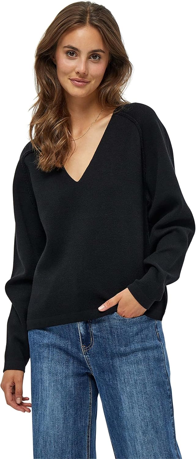 Desires Damen Kaiona Pullover mit V-Ausschnitt S Schwarz, S Schwarz