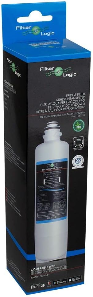 FilterLogic FFL-112B | Wasserfilter kompatibel zu Bosch Siemens Neff Gaggenau UltraClarity Pro 11032
