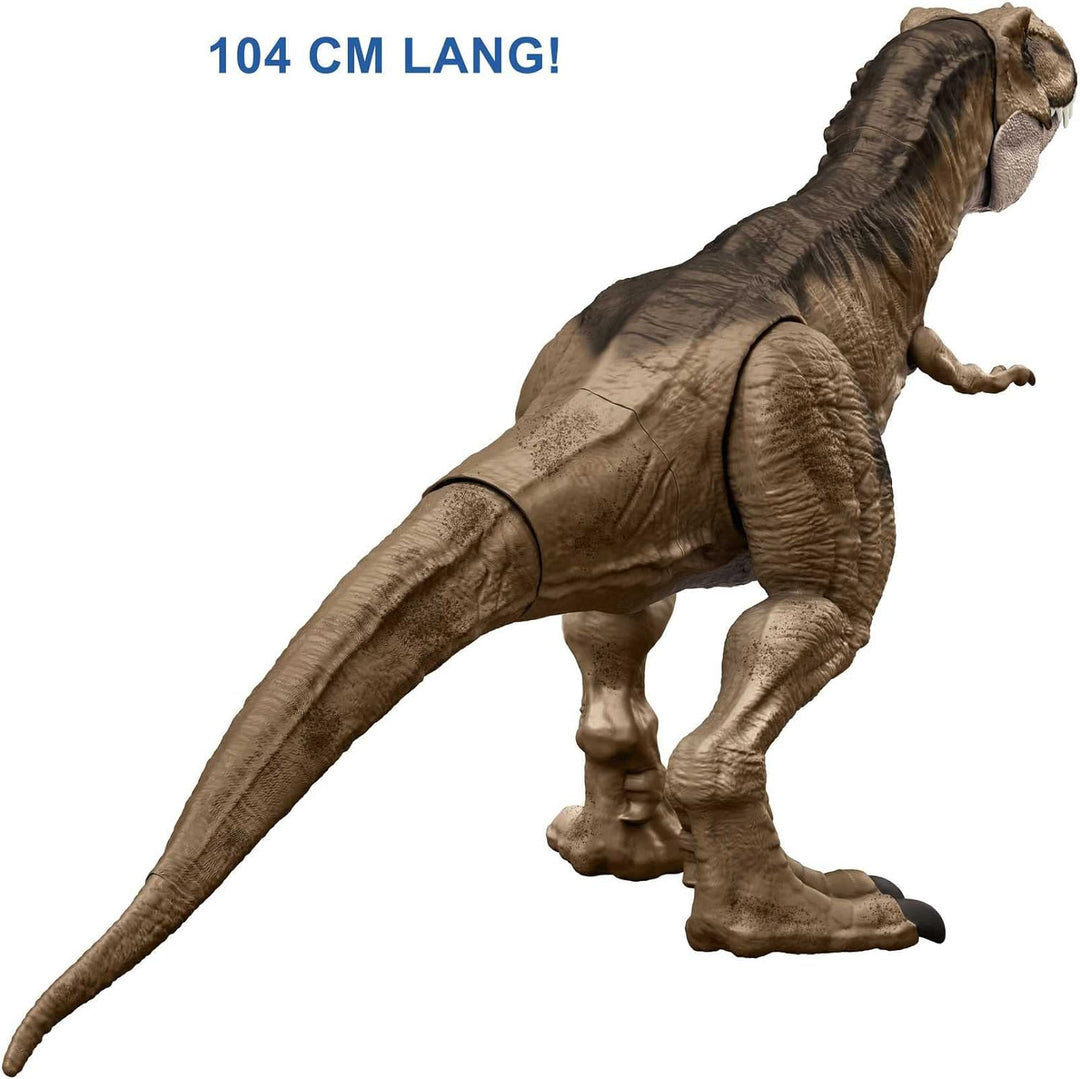 Jurassic World HBK73 - Jurassic World Riesendino T-Rex Actionfigur, extragrosses Dinosaurier Spielze
