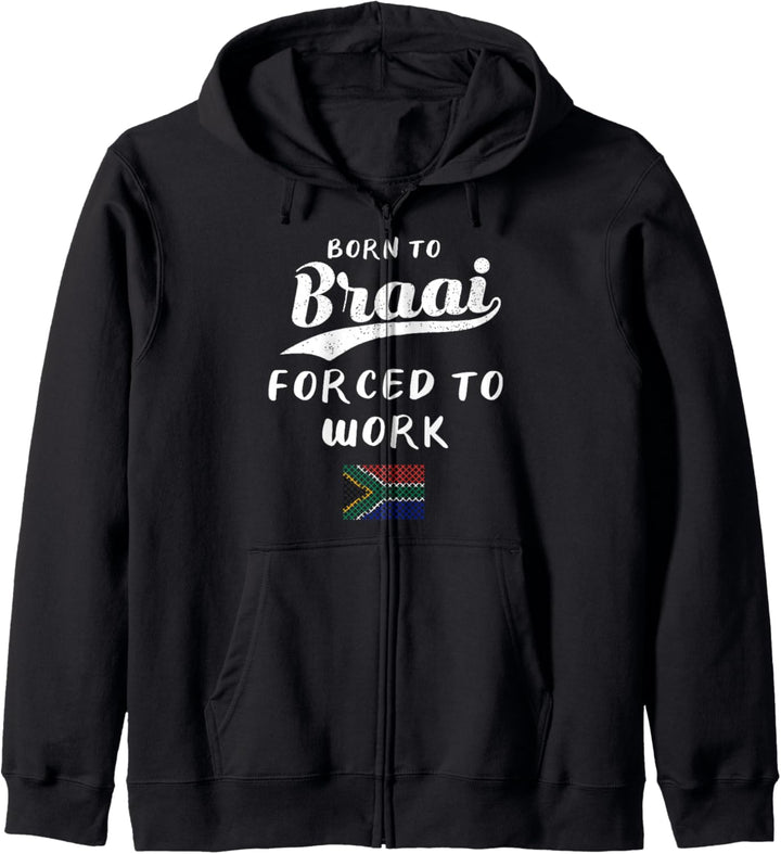 Geboren zu Braai Funny South Africa Family BBQ Kapuzenjacke