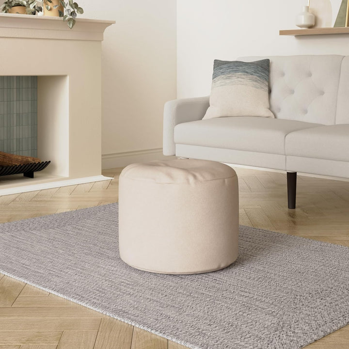 mokebo® Pouf, Hocker o. Bodenkissen 60x40cm 'Der Ruhepouf' Sitzhocker rund & Fusshocker fürs Wohnzim