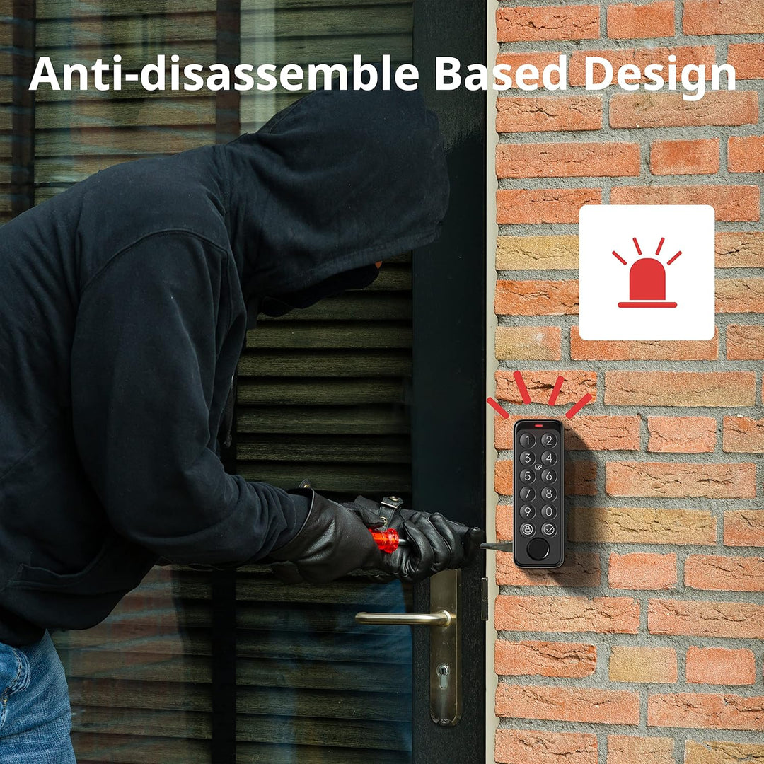 SwitchBot Smart Keypad Touch für SwitchBot Smartes Türschloss, schlüsselloser Zutritt per Fingerabdr