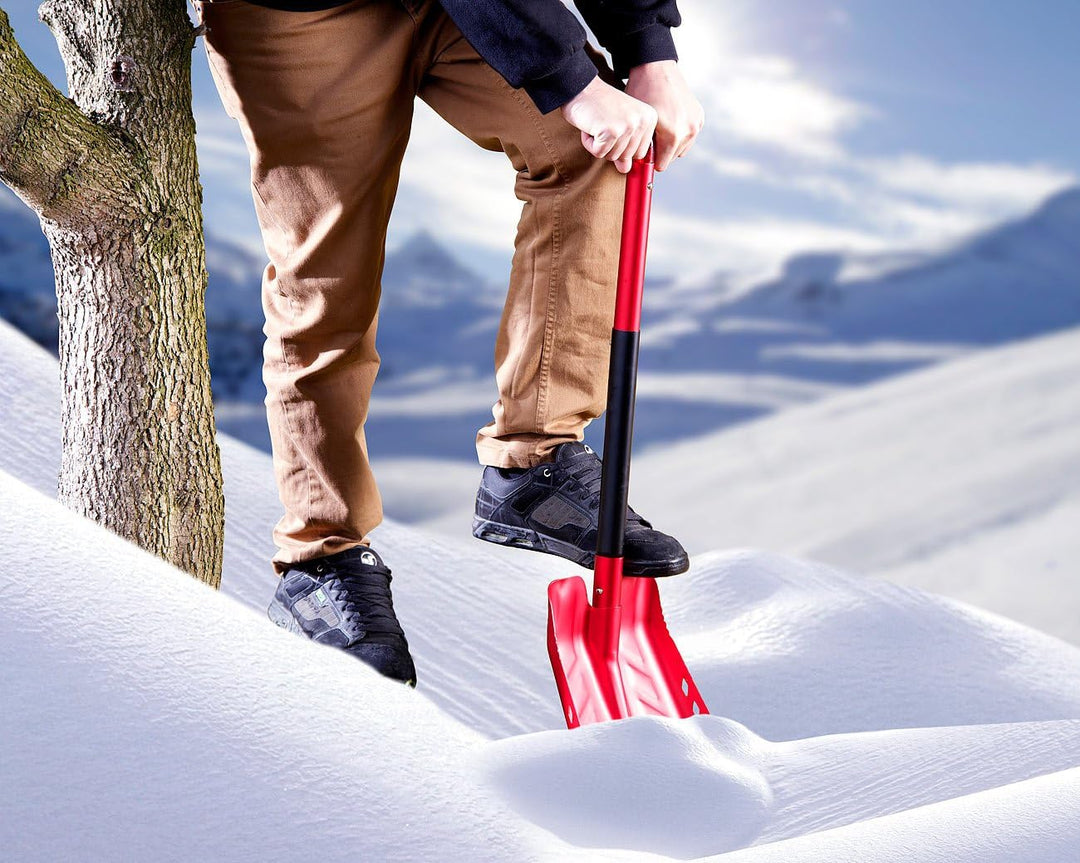 Semptec Urban Survival Technology Schaufel: Ausziehbare Aluminium-Schneeschaufel mit Säge (Lawinensc