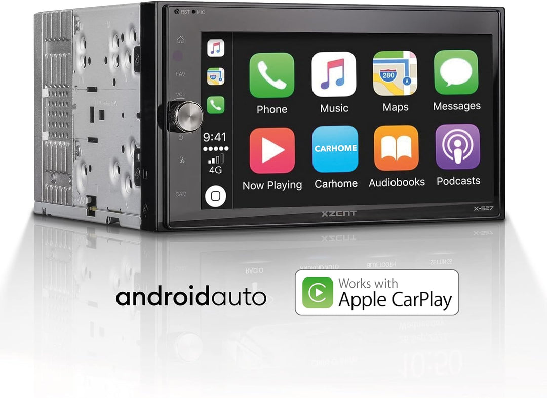 XZENT X-527 – 2-Din Autoradio, Multimediasystem mit 6,75“/17,1 cm Touchscreen, Mediencenter mit DAB+