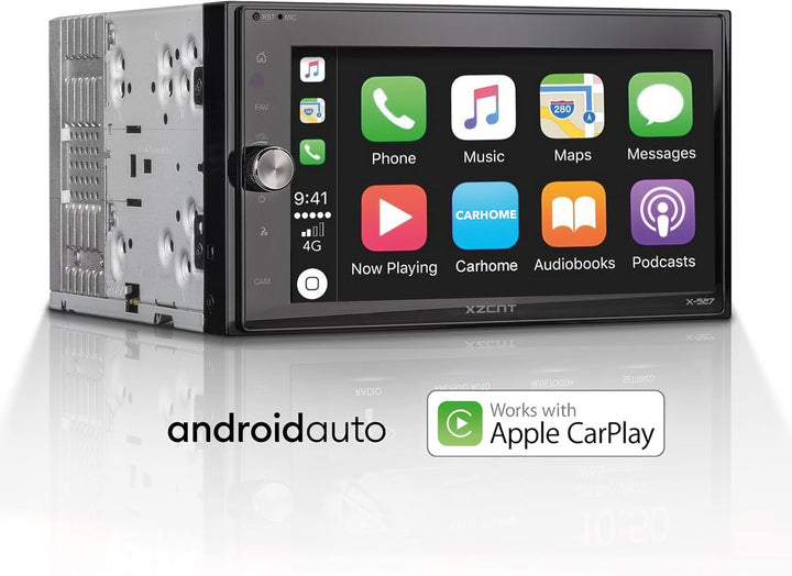 XZENT X-527 – 2-Din Autoradio, Multimediasystem mit 6,75“/17,1 cm Touchscreen, Mediencenter mit DAB+