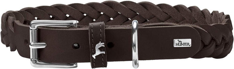 HUNTER Halsband Solid Education Special S-M (50), DunkelBraun