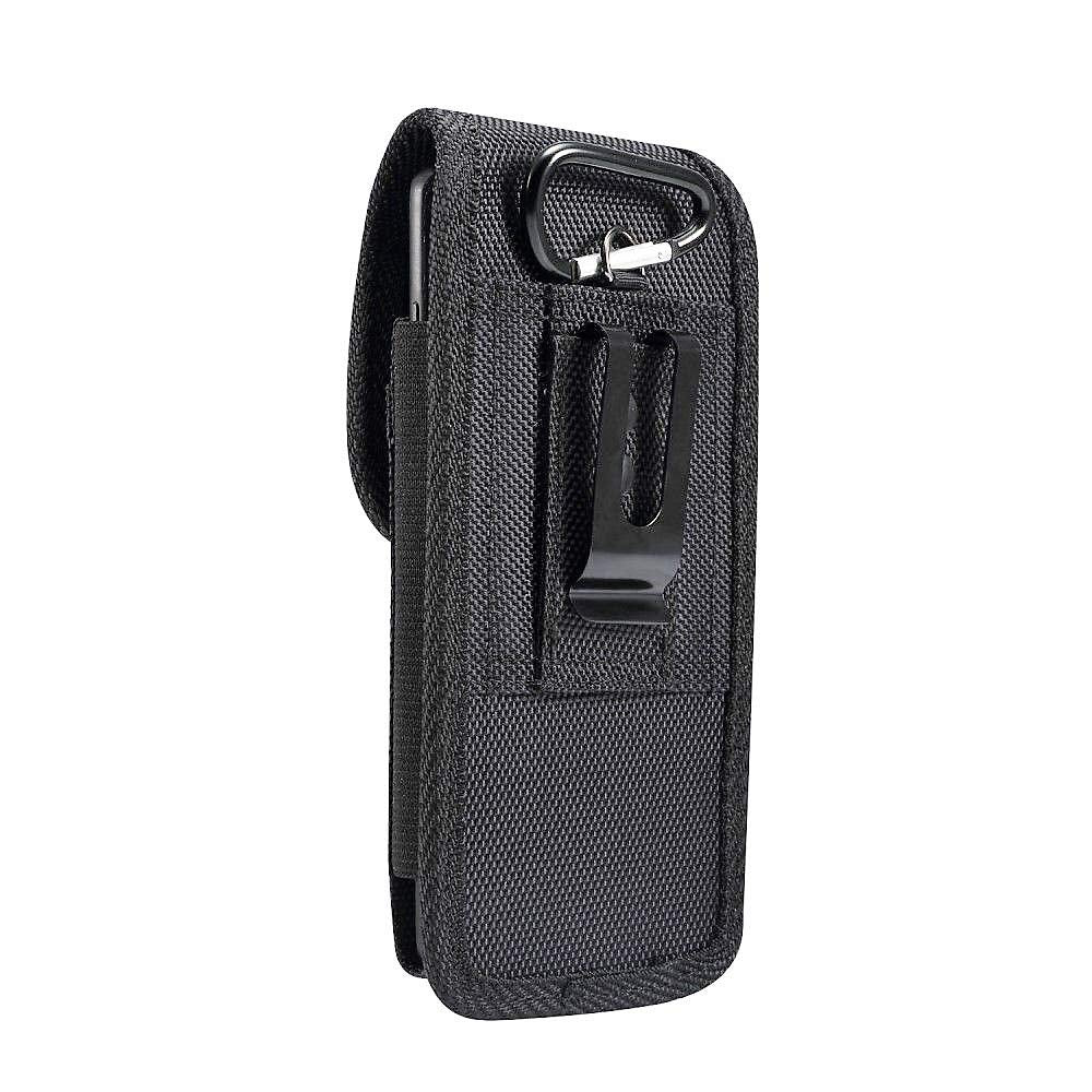 Nylon Belt Holster with Metal Clip and Card Holder für Sony Xperia XZ1 - Black