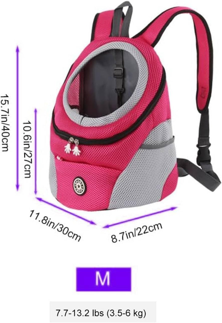 Hunderucksack Hunde Transportbox Tragetasche Verstellbarer Haustier Rucksack Welpentasche Atmungsakt