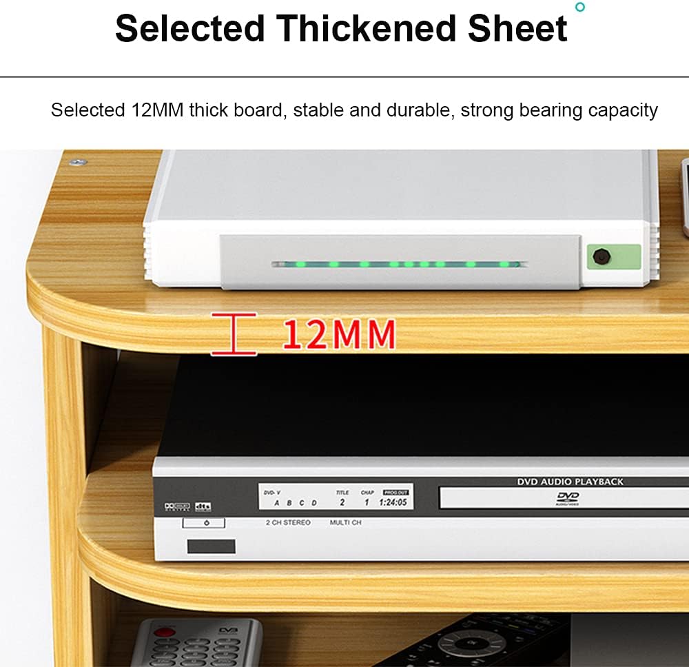 Hggzeg WiFi Router Aufbewahrungsbox Schwebende Regale TV Set-Top-Rack, Wandmontage mehrschichtige Ka