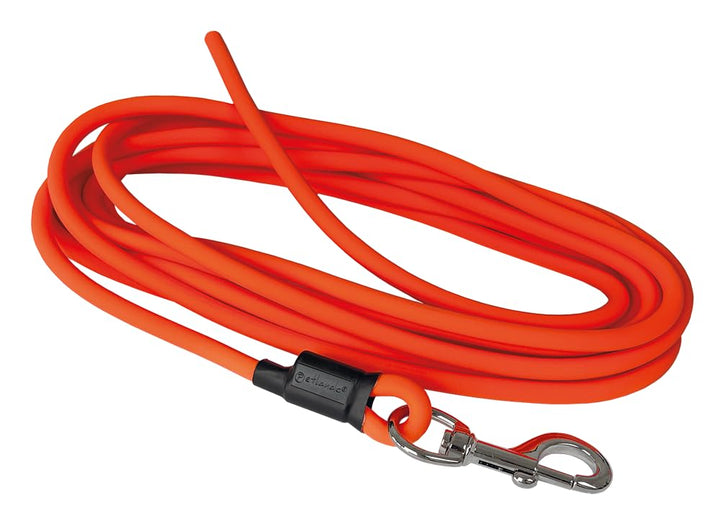 Petlando Hundeleine Trekking Rund 5 m Orange, extrem robust & Abriebfest, pflegeleicht & schnelltroc