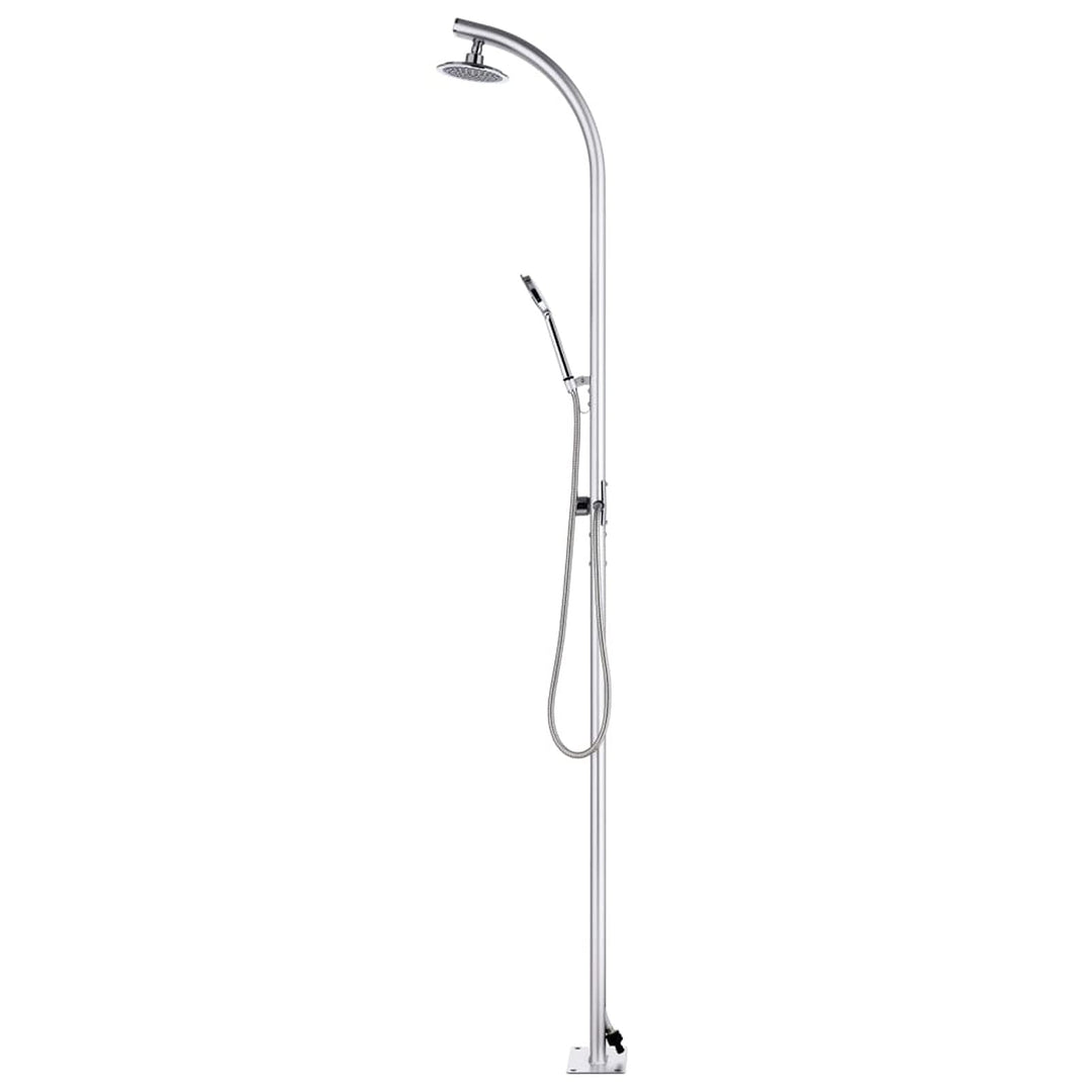 Tidyard Gartendusche Duschsystem Chrom-Zinkknopf Pooldusche Campingdusche Au?endusche Au?enduschsyst
