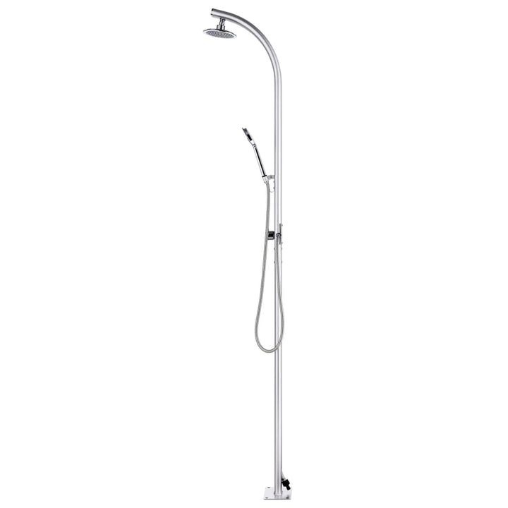 Tidyard Gartendusche Duschsystem Chrom-Zinkknopf Pooldusche Campingdusche Au?endusche Au?enduschsyst