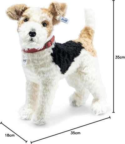 Steiff 031717 Foxy Foxterrier, Mehrfarbig, 35 cm