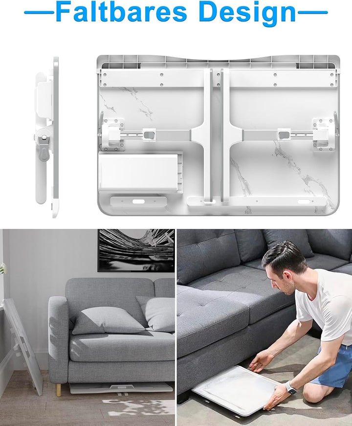 Betttisch, Potuopy verstellbare Höhe Winkel X-Large Laptoptisch, Faltbare Laptop Tisch für Bett für