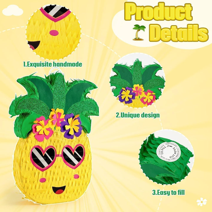 WERNNSAI Ananas Pinata – Geburtstag Pinata Hawaii Deko Junge Kinder Mädchen Ananas Piñata Füllung mi