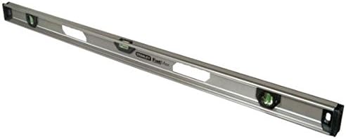 Stanley I-Profil Wasserwaage (120cm Länge, vertikale Libellen, horizontale Libelle, Schutzkappen, Al