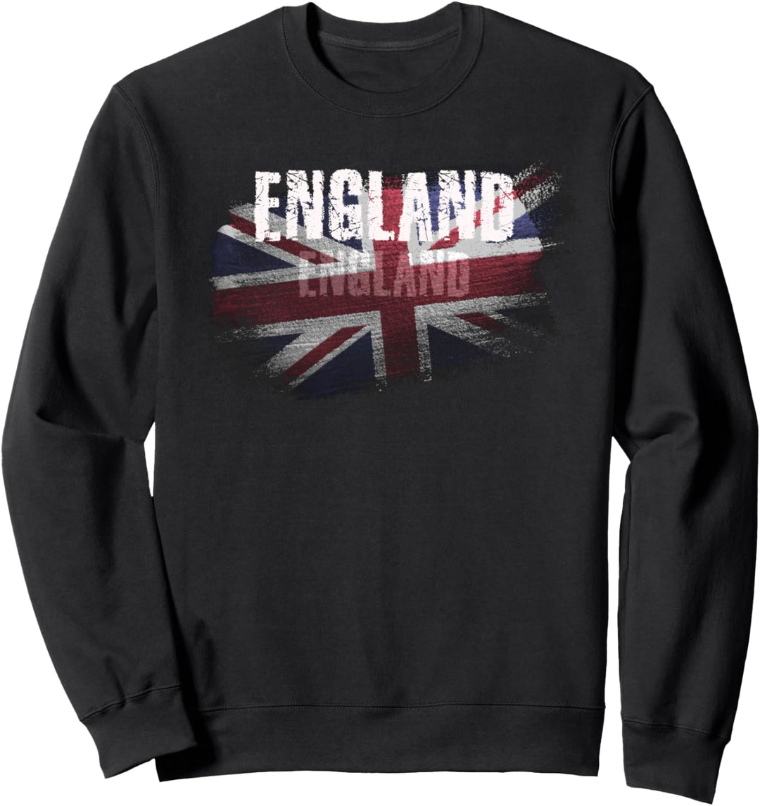 England, Englische Flagge Union Jack Grunge Sweatshirt