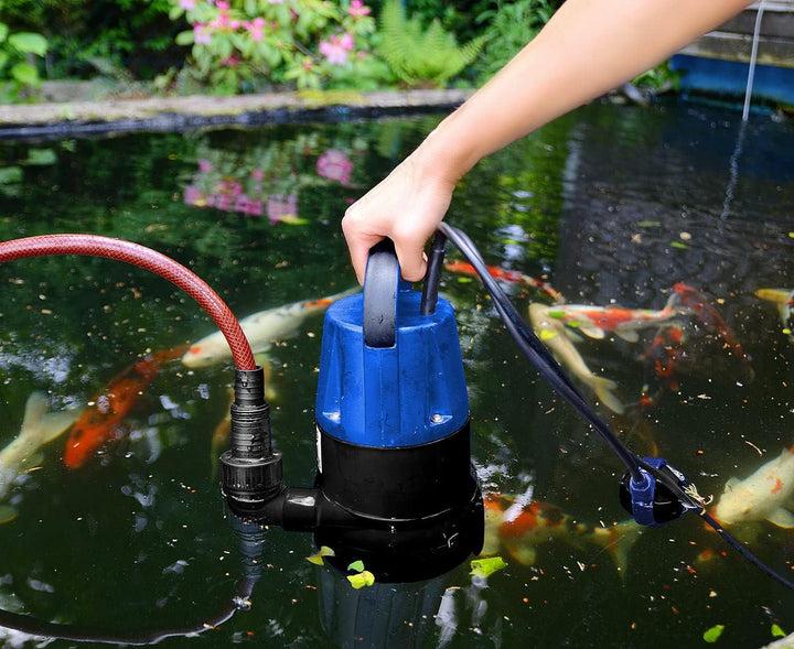 AGT Schmutzwasserpumpe: Tauchpumpe 400W mit Schwimmschalter - für Schmutzwasser geeignet (Tauchpumpe