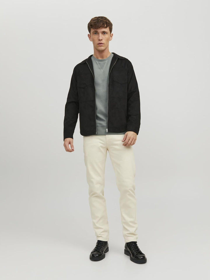 JACK &amp; JONES Herren Jjebasic Sweat Crew Neck Noos Sweatshirt (1er Pack) XL Sedona Sage/Fit:reg, XL S