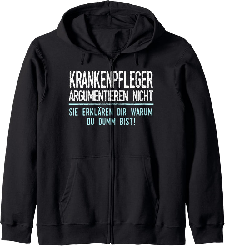 Krankenpfleger Geschenk für Arbeitskollegen im Job und Beruf Kapuzenjacke