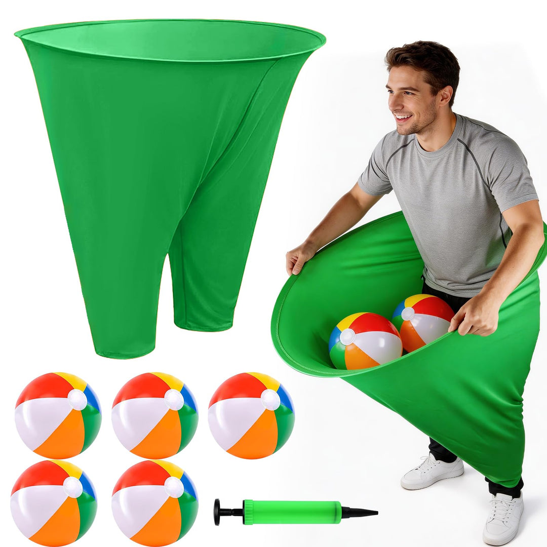 Oma Hosen Hofspiel, Granny Pants Yard Game, Lustige Riesige Dehnbare Oma Hosen mit 5 Hüpfbällen und