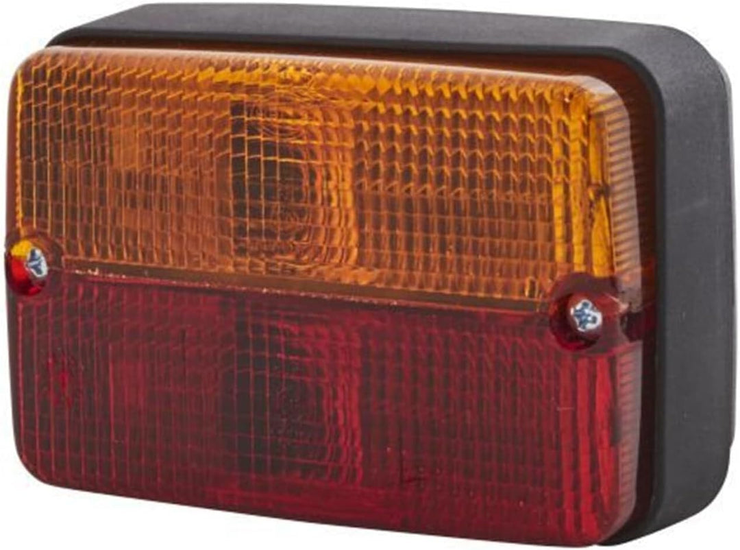 HELLA - Heckleuchte - Glühlampe - 12V - Anbau/geschraubt - Lichtscheibenfarbe: rot/gelb - Kabel: 900