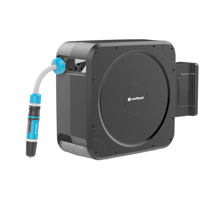 CELLFAST Schautrommel Set Automatisch Schlauchaufroller Mit Wandhalterung Wandschlauchhalter Anschlu