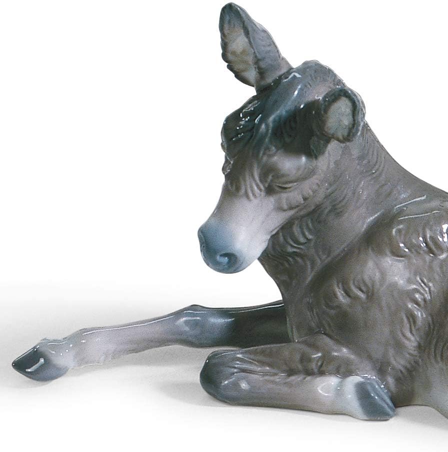 LLADRÓ Krippenfigur Esel. Ii. Maultier (Krippenfigur). Porzellan.