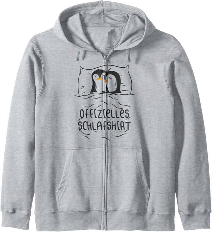 Offizielles Schlafshirt Pinguin Schlafanzug Penguin Geschenk Kapuzenjacke