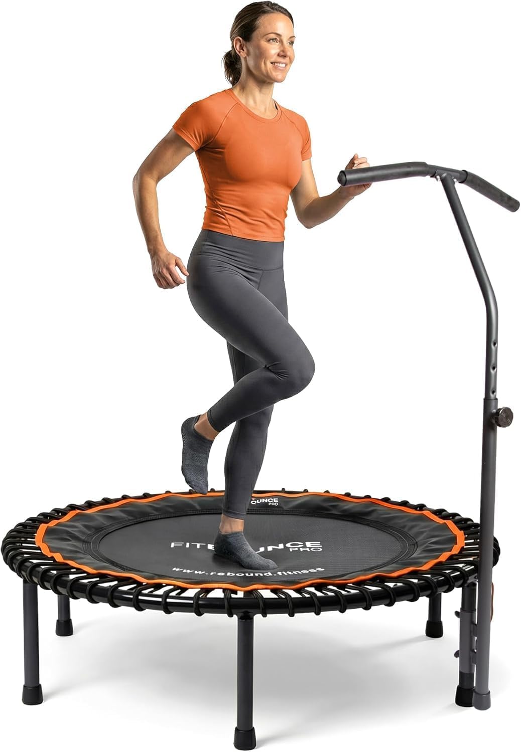 MXL Fit Bounce Pro Bungee-Rebounder mit T-Griff – Premium-Indoor-Mini-Trampolin für Erwachsene und K
