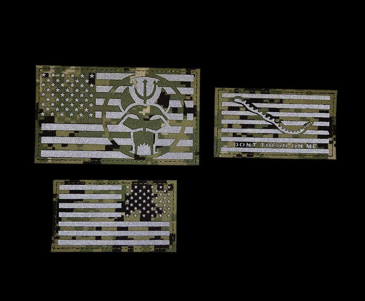 Siegel Team DEVGRU Dreizack Katzenkopf IR Infrarot reflektierende Patch, anpassbare personalisierte
