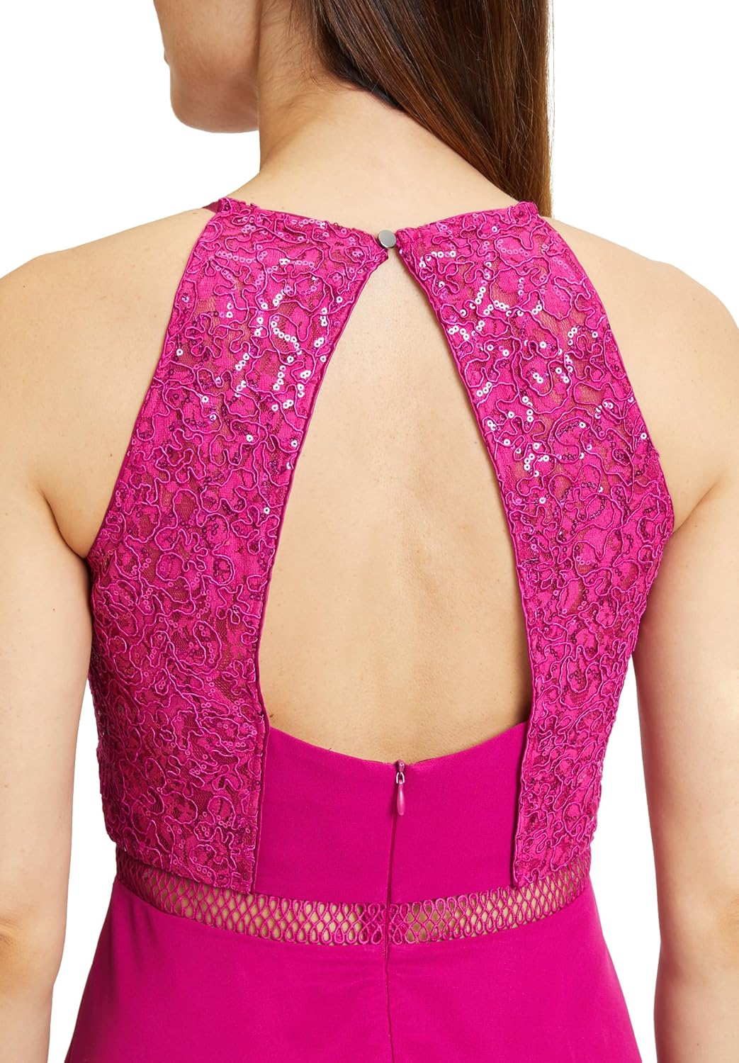 Vera Mont Damen Cocktailkleid mit Spitze 38 Classic Pink, 38 Classic Pink