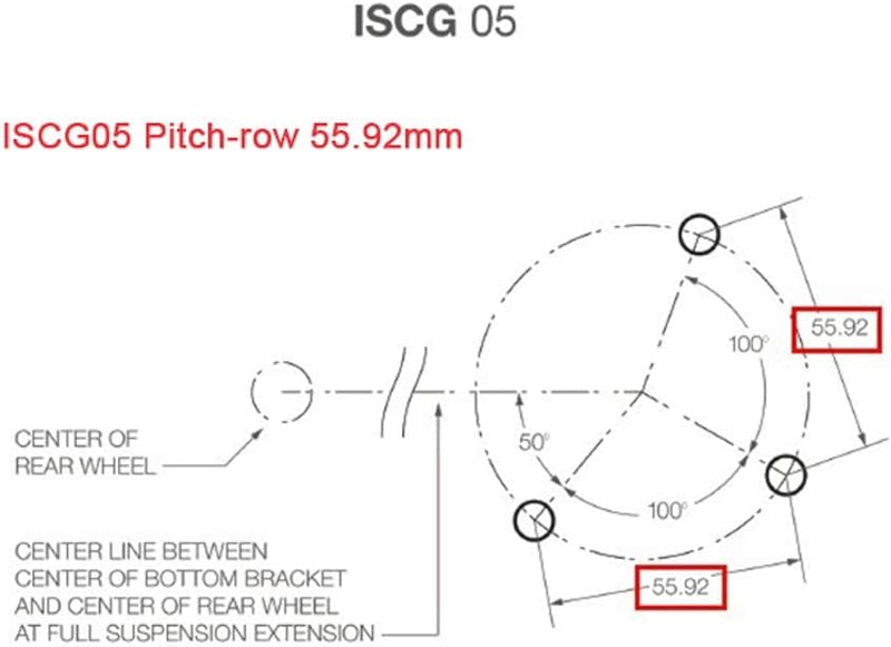 BESNIN Kettenführung ISCG-05 Mountainbike Kettenführung Bike MTB Kettenführung für 1x System Schwarz