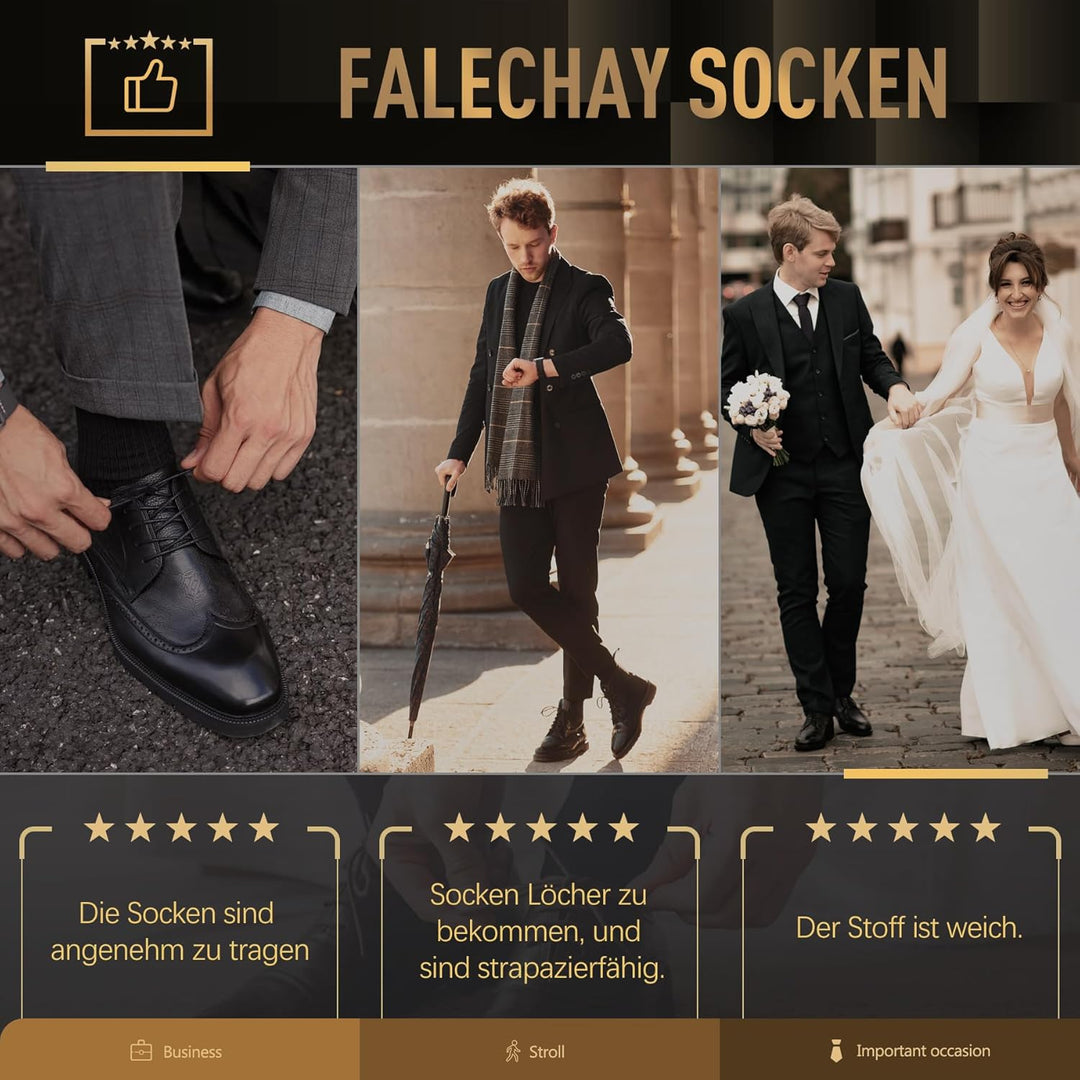 Falechay Herren Socken 12 Paar Sportsocken Classic Schwarz Atmungsaktive Baumwolle 43-46 Schwarz, 43