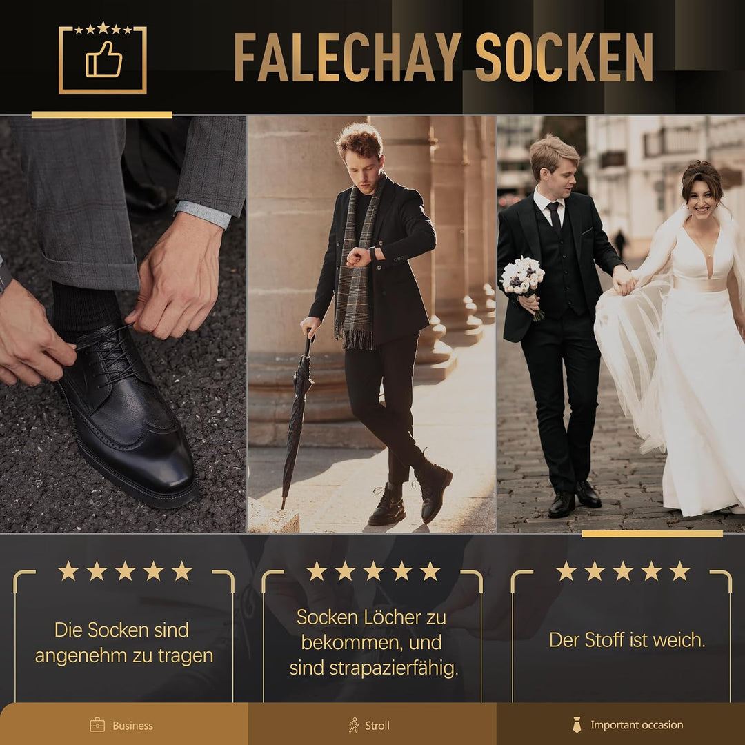 Falechay Herren Socken 12 Paar Sportsocken Classic Schwarz Atmungsaktive Baumwolle 43-46 Schwarz, 43