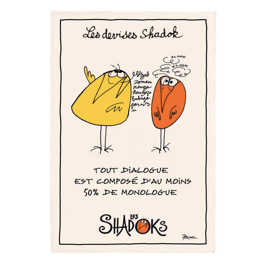 Geschirrtuch Shadoks Dialogue Écru 48 X 72 ekrü 48 x 72 cm Winkler